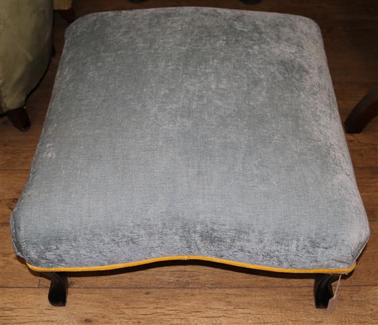 A cabriole leg stool